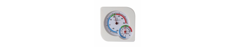 Strumenti di misurazione e controllo dei parametri, timer, umidificatori, deumidificatori, termoigrometri e accessori